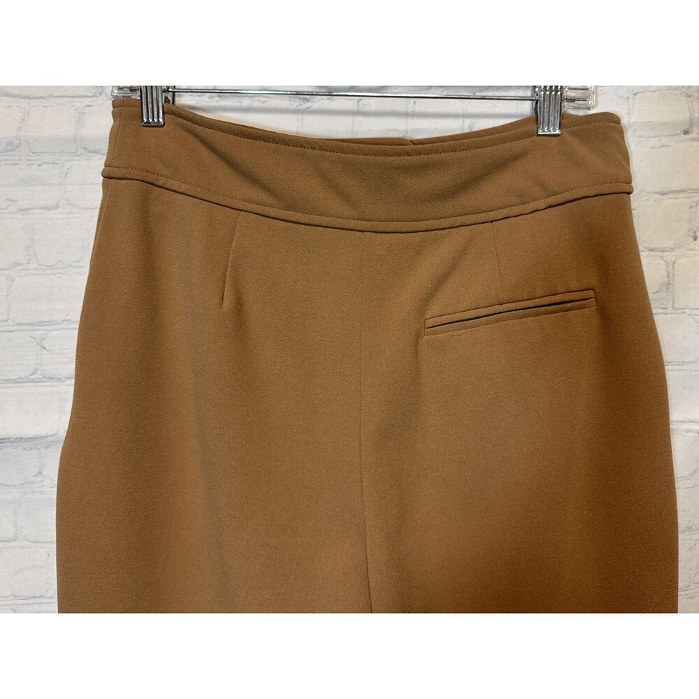 Tahari Wide Leg Pleated Pants Rusty Brown - Picture 4 of 8